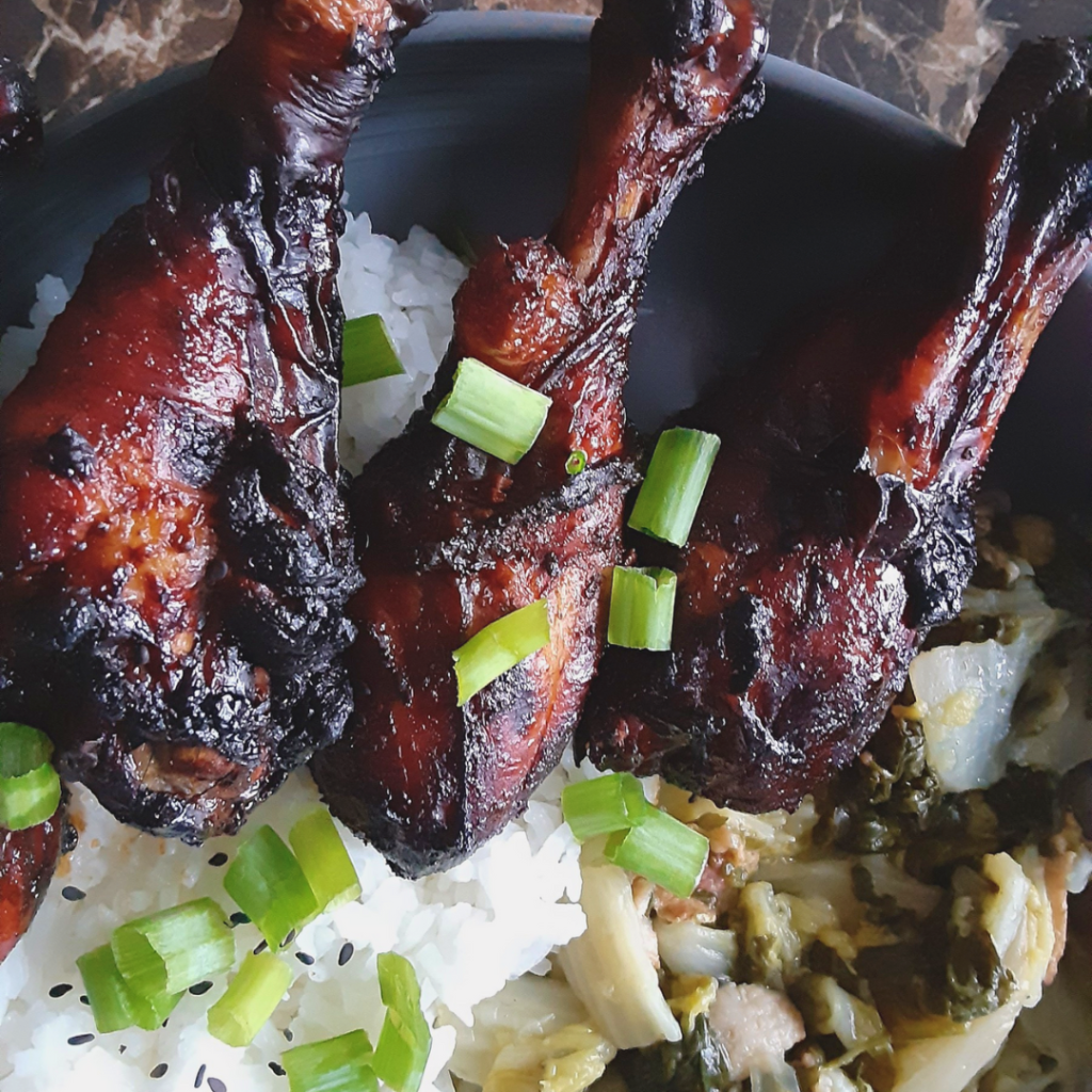 air fried garlic sriracha&nbsp;chicken