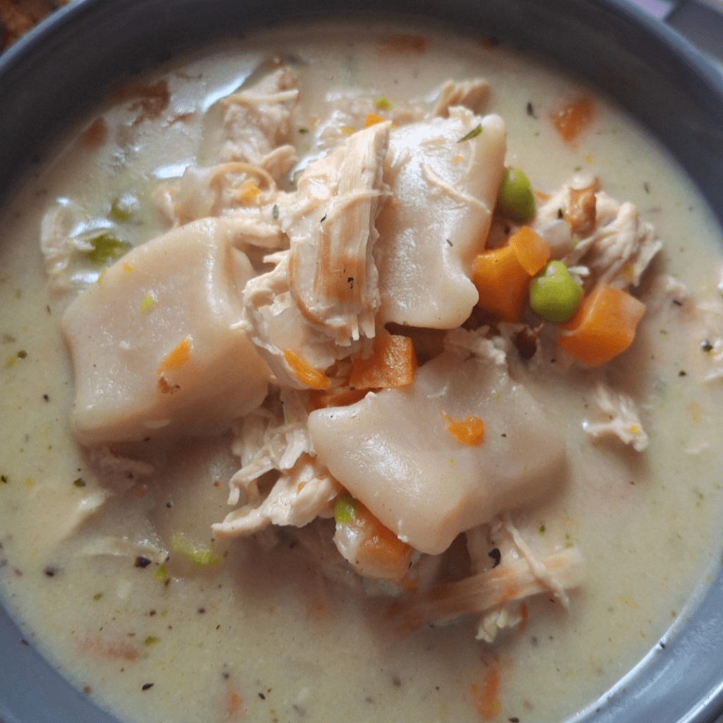 cozy chicken and dumplings soup