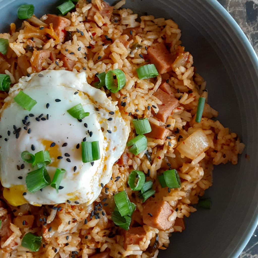 kimchi and spam fried&nbsp;rice
