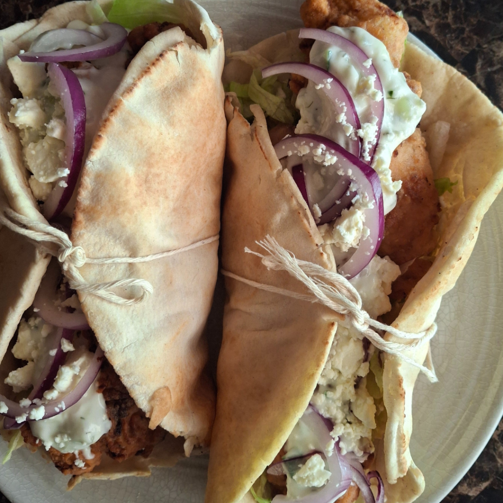 crispy chicken shawarma